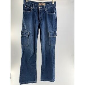Vintage 90s/Y2K Paris Blues Originals Cargo Flare Jeans